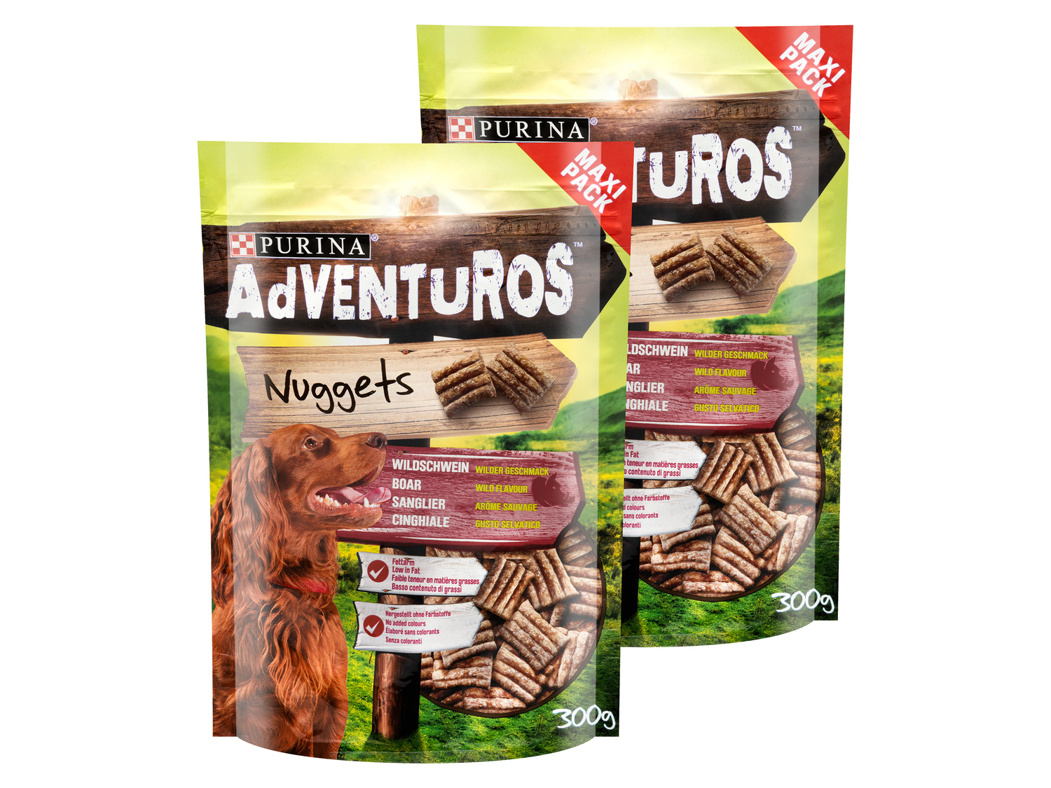 AdVENTuROS Purina Nuggets Wildschwein 2 x 300 g