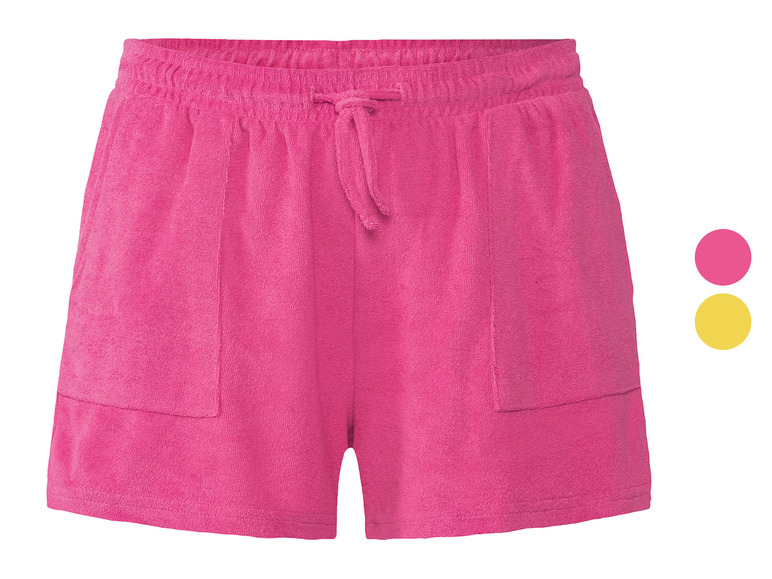 Gehe zu Vollbildansicht: esmara® Damen Frottee Hotpants mit seitlichen Eingrifftaschen - Bild 1