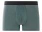 Dunkelgrüne Boxershorts aus Baumwolle.