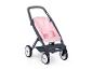 Ein rosa Maxi-Cosi Kinderwagen mit grauen Details.