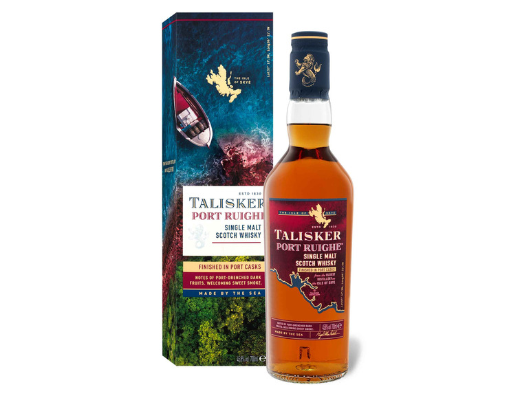 Gehe zu Vollbildansicht: Talisker Port Ruighe Single Malt Scotch Whisky mit Geschenkbox 45,8% Vol - Bild 1