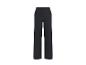 Schwarze weite Damenhose mit hohem Bund