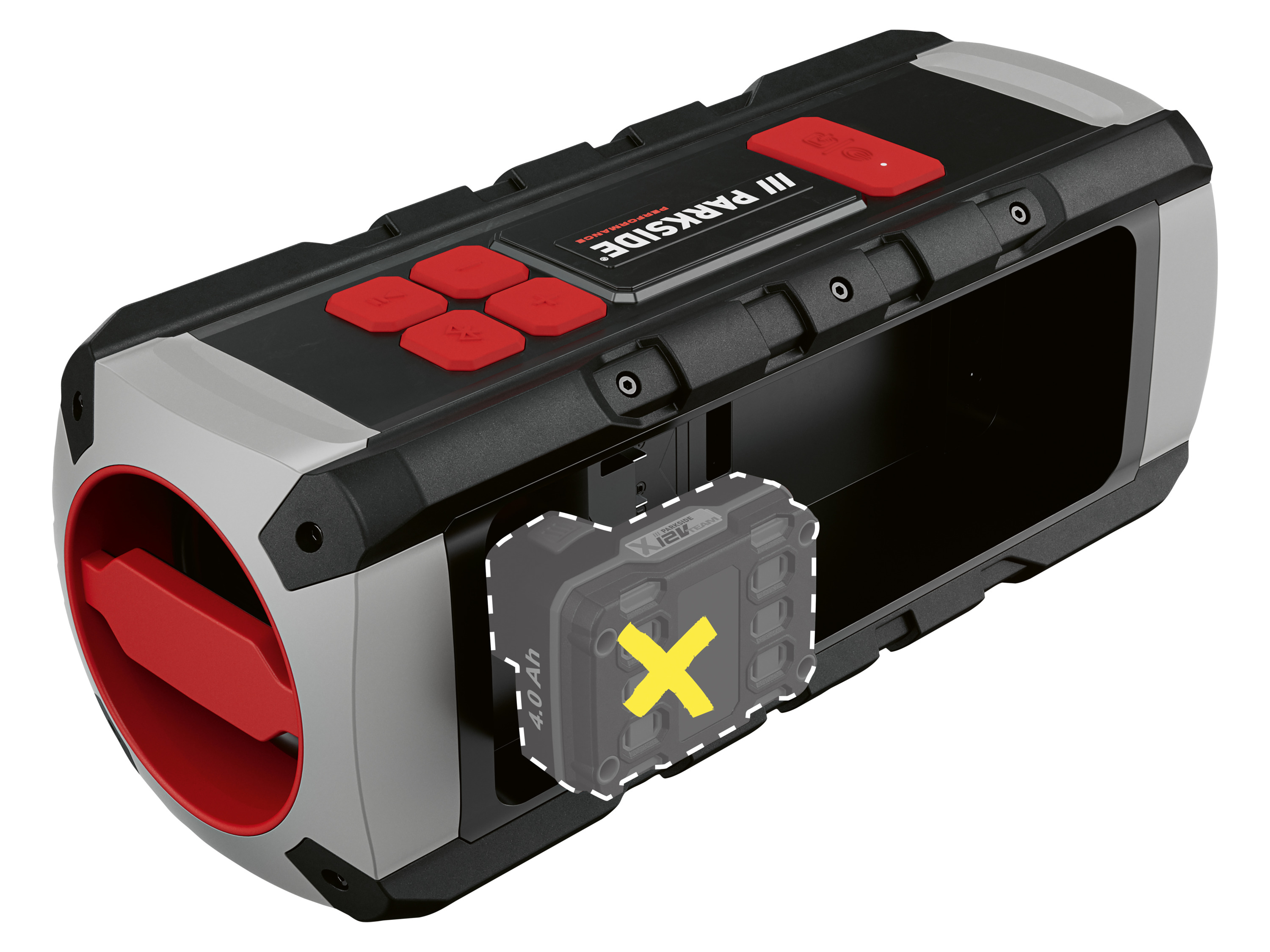 PARKSIDE PERFORMANCE® Bluetooth-Baustellenlautsprecher, ohne Akku und Ladegerät 2