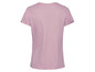 Rosa T-Shirt mit kurzen Ärmeln.