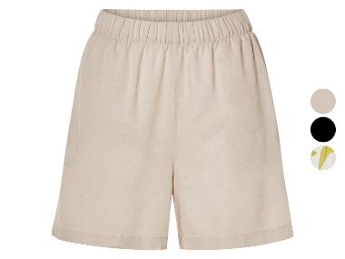 esmara® Damen Shorts, mit Leinen