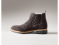 Dunkelgraue Chelsea-Boots aus Wildleder mit Profilsohle