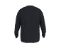 Dunkelgraues Herren-Langarmshirt, Rückansicht.