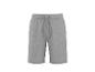 Graue Sweatshorts mit Kordelzug in der Taille.