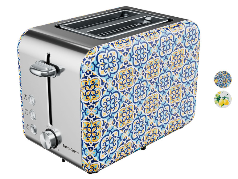 Gehe zu Vollbildansicht: SILVERCREST Toaster, mit integriertem Brötchenaufsatz, aus Edelstahl - Bild 1
