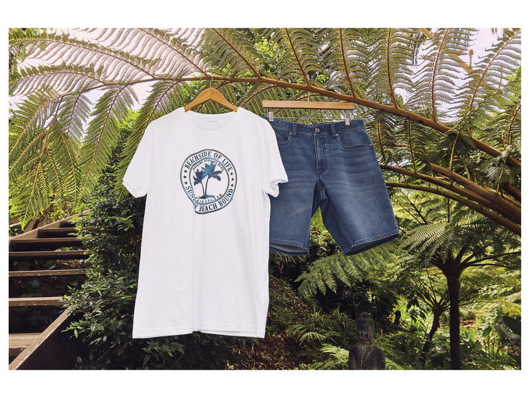 Gehe zu Vollbildansicht: LIVERGY® Herren T-Shirt aus reiner Baumwolle - Bild 4