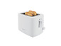 Ein weißer SilverCrest Toaster mit zwei Toastscheiben.
