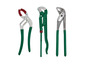Drei grüne Parkside Zangen, darunter eine Rohrzange.