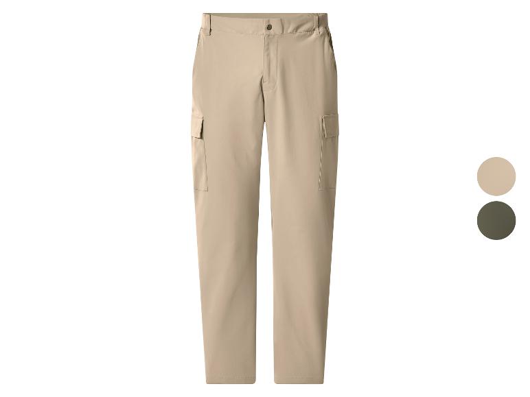 Herren-Cargohose in Beige mit Seitentaschen, in zwei Farben erhältlich.