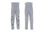 LUPILU® Baby Strickstrumpfhose in Grau mit Anti-Rutsch-Noppen, Vorder- und Rückseite.