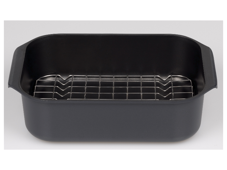 GSW Gourmet Induction 40x26cm rechteckiger Bräter mit Einsatz, Draufsicht.