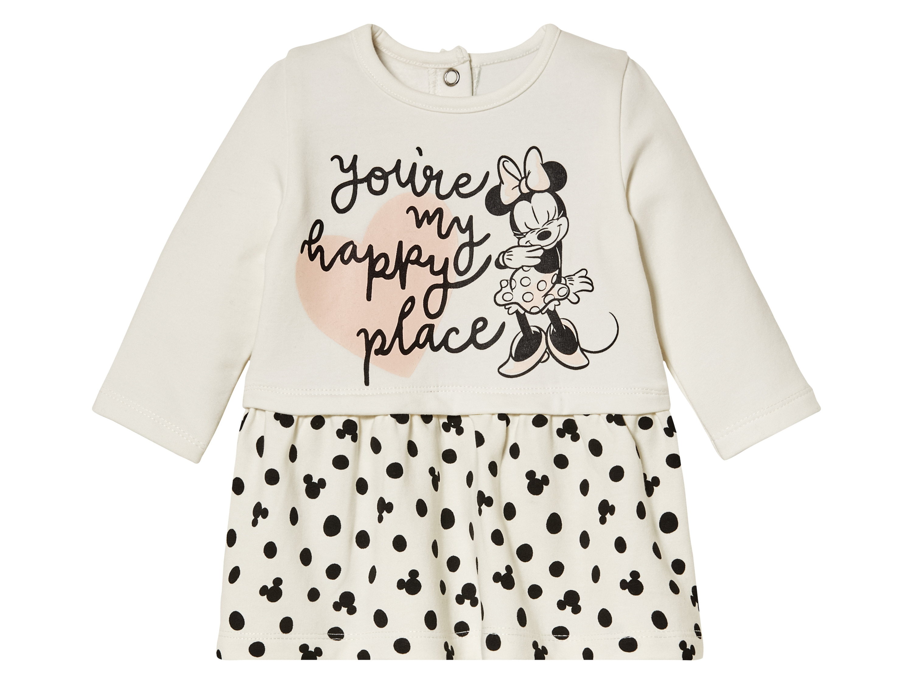 Baby Mädchen Sweatkleid langarm (Minnie weiß, 86/92)““ | dass ein Textil- oder Lederprodukt auf mehr als 300 Schadstoffe geprüft wurde. Grüner Knopf Für eine umweltfreundlichere Produktion Der Grüne Knopf ist ein staatliches Siegel für nachhaltige Textilien. Sozial. Ökologisch. Staatlich. Unabhängig zertifiziert. Er stellt verbindliche Anf““