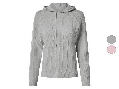 esmara® Damen Gerippter Strickhoodie