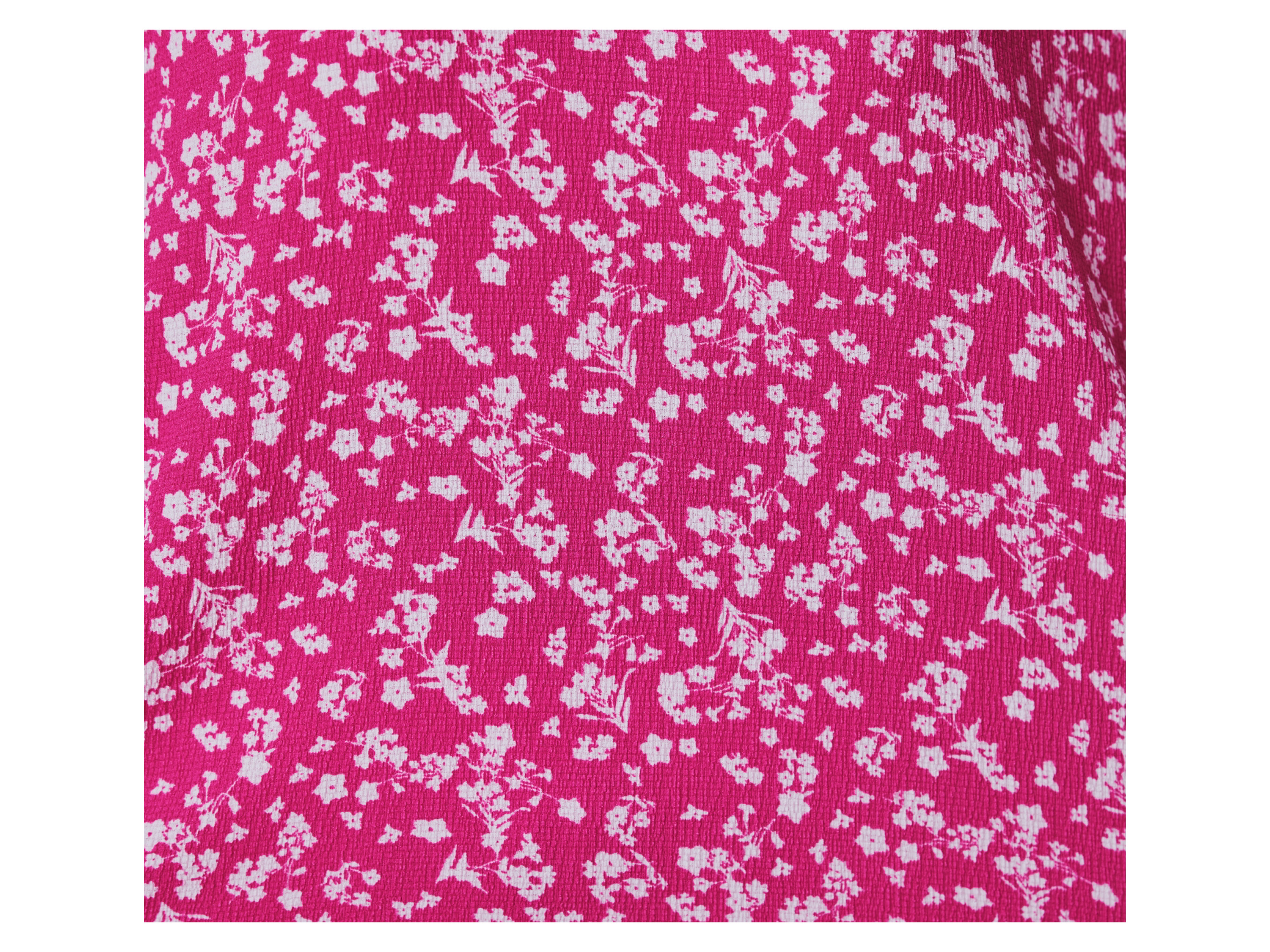 ESMARA® Damen Bluse Struktur mit Knoten (Muster/pink, L (44/46)) – Bild 4 von 4