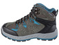 Graue Wanderschuhe mit blauen Akzenten
