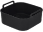 Schwarze Silikonform für Heißluftfritteusen