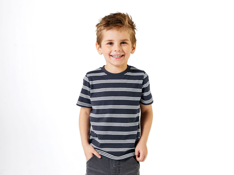 Gehe zu Vollbildansicht: lupilu® Kinder Jungen T-Shirts, 4 Stück, aus weicher Single-Jersey-Qualität - Bild 4