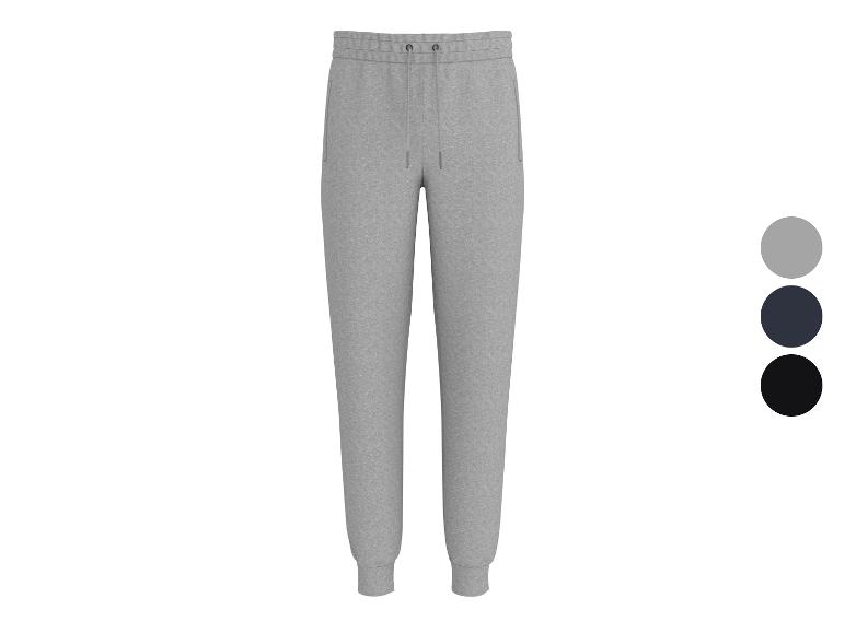 Graue Jogginghose mit Kordelzug und Taschen, in drei Farben erhältlich.