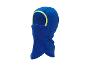 Blaue Kinder-Fleece-Sturmhaube mit gelbem Rand