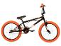 Schwarz-oranges BMX-Fahrrad mit „RUDE“-Branding