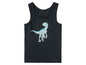 Ein schwarzes Tanktop mit einem Dinosaurier-Motiv.