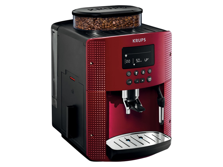 Gehe zu Vollbildansicht: Krups Kaffeevollautomat »EA8155«, kompaktes Design, rot - Bild 2