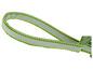 Grün-graues Hundehalsband mit reflektierenden Streifen.