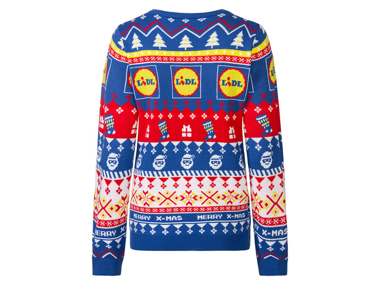 Gehe zu Vollbildansicht: esmara® Lidl Damen Pullover mit lustigen Logo-Weihnachtsmotiven - Bild 8