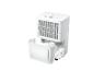 Weißer Tronik Luftentfeuchter mit herausnehmbarem Wasserbehälter.