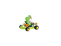 Carrera Mario Kart Spielzeug-Kart mit Yoshi-Spielfigur