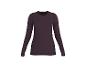 Dunkellila Damen-Langarmshirt