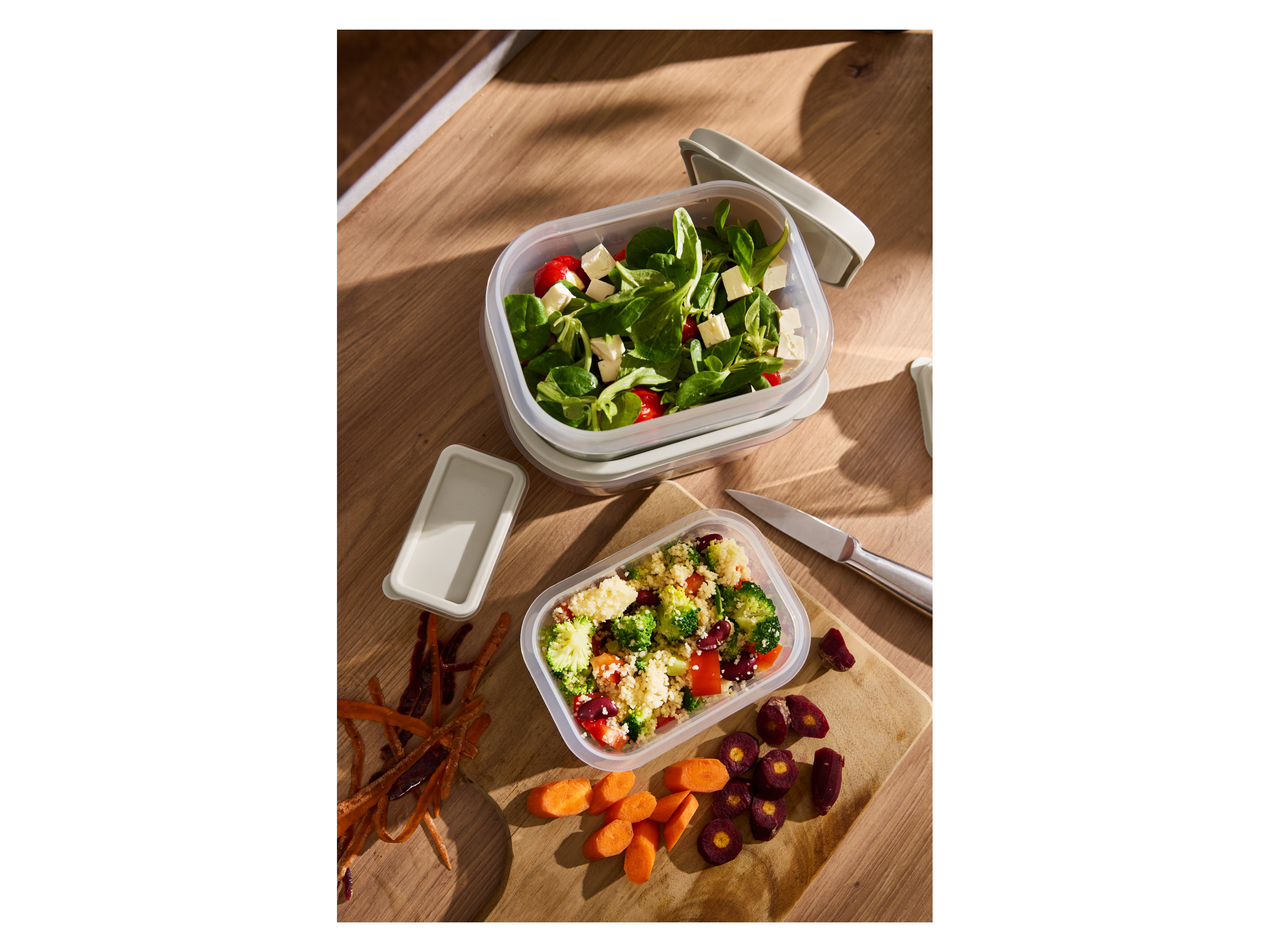 Thumbnail - SILVERCREST® Frischhaltedosen-Set 5er (Rechteckig, Beige)