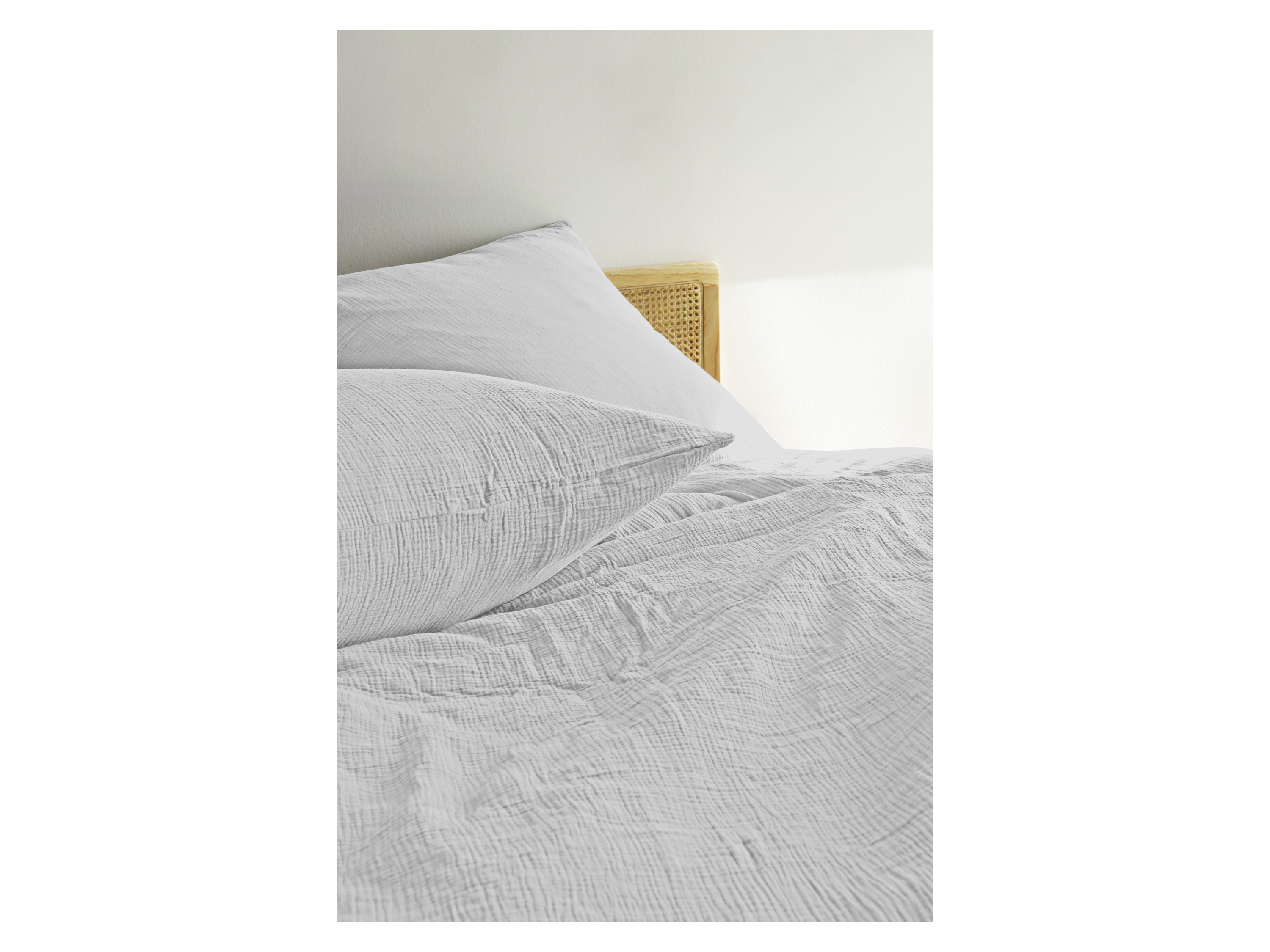 Thumbnail - Bierbaum Bettwäsche Musselin (Weiß, 155 x 220/ 80 x 80 cm)