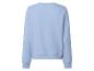 Hellblaues Langarm-Sweatshirt mit Rundhalsausschnitt, Rückansicht