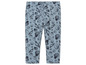 Hellblaue Leggings mit Muschelprint.