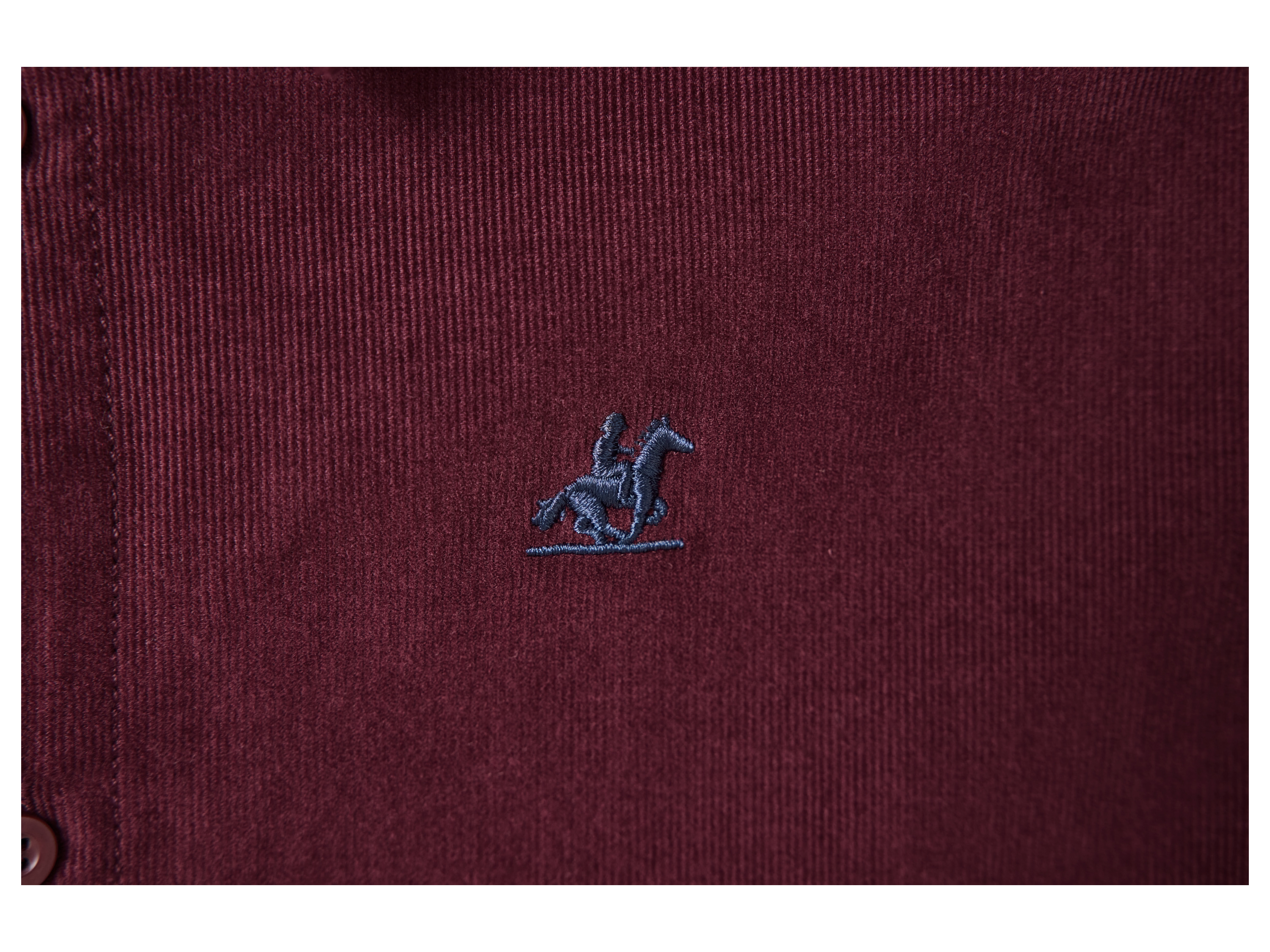 Thumbnail - esmara Men Herren Freizeithemd Cord (Bordeaux, L (41/42))