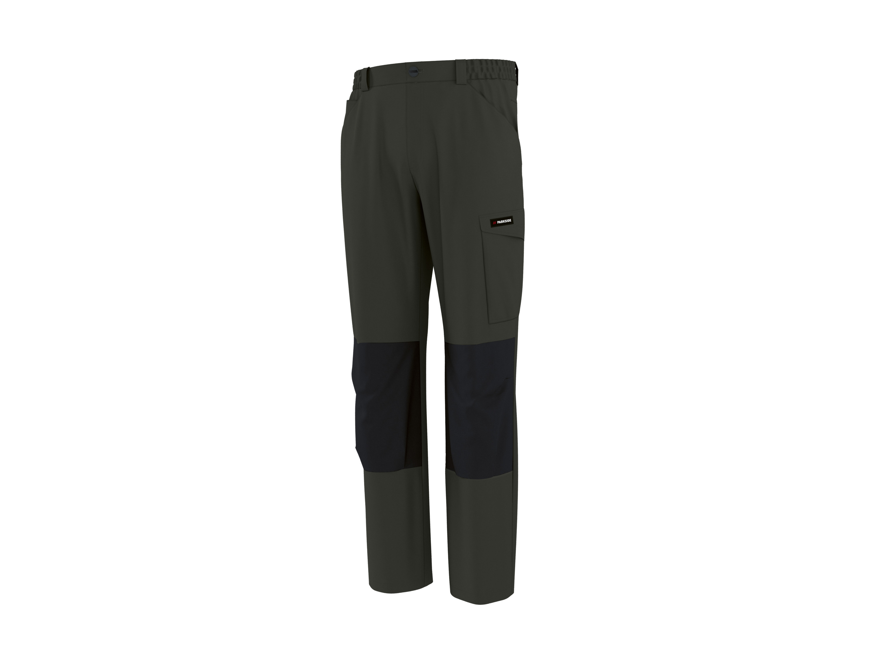 PARKSIDE® Herren Arbeitsbundhose Cargo (Dunkelgrün, 56)