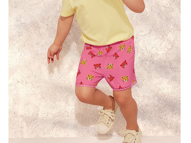 Gehe zu Vollbildansicht: lupilu® Kleinkinder Shorts mit Häkel-Pompons am Beinabschluss - Bild 9