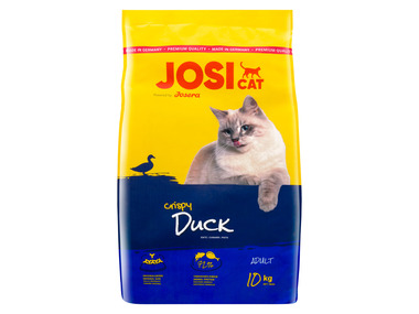 JosiCat Katzentrockennahrung Crispy Duck, 10 kg
