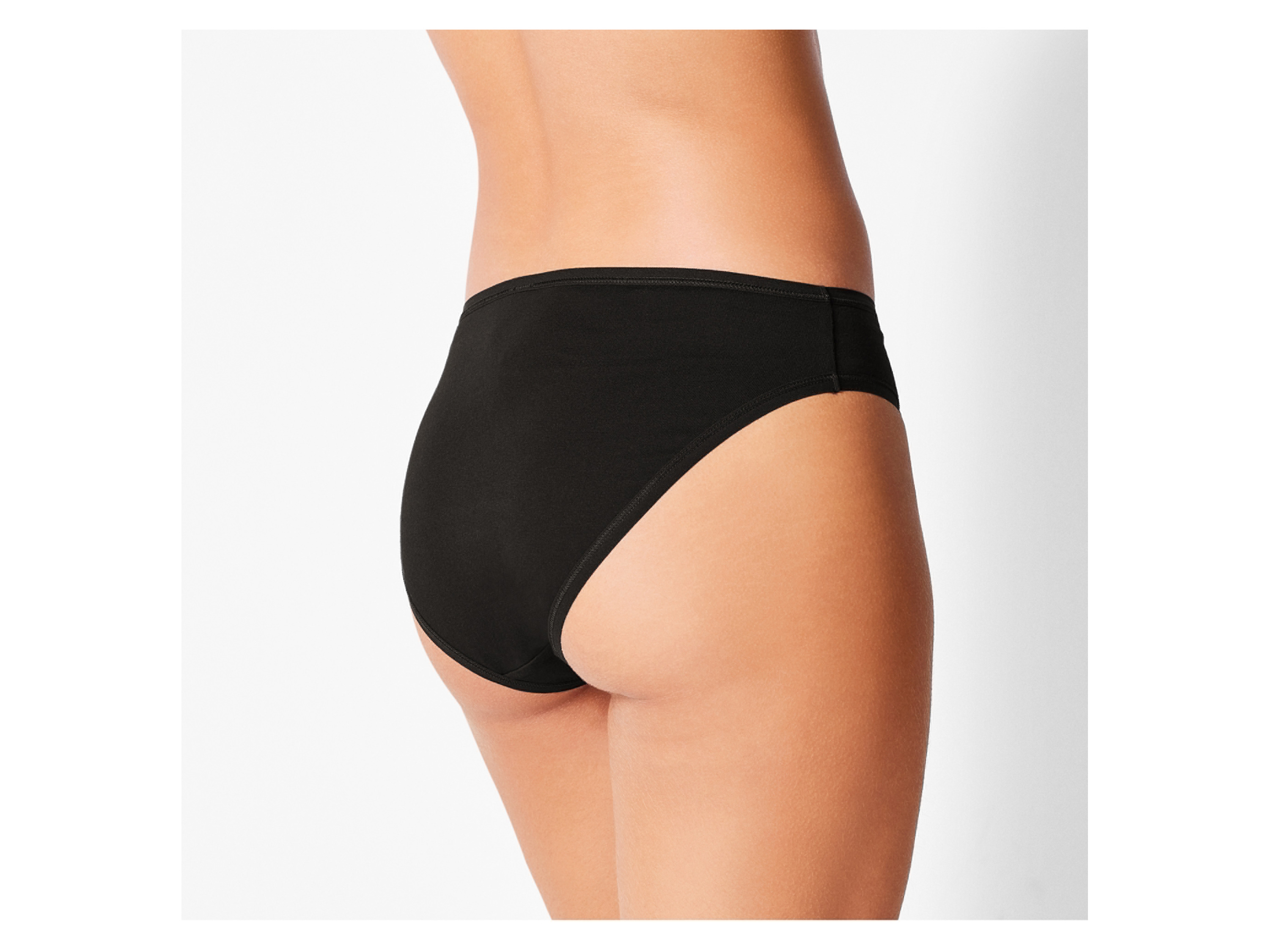 ESMARA® Damen Slip 5er (Schwarz/weiß, XS(32/34)) – Bild 4 von 4