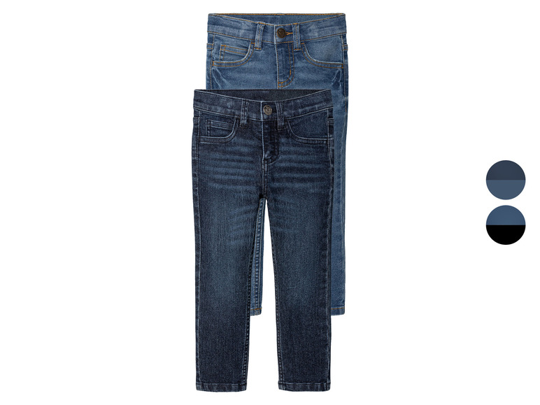 Gehe zu Vollbildansicht: lupilu® Kleinkinder Jeans, 2 Stück, Slim Fit - Bild 1