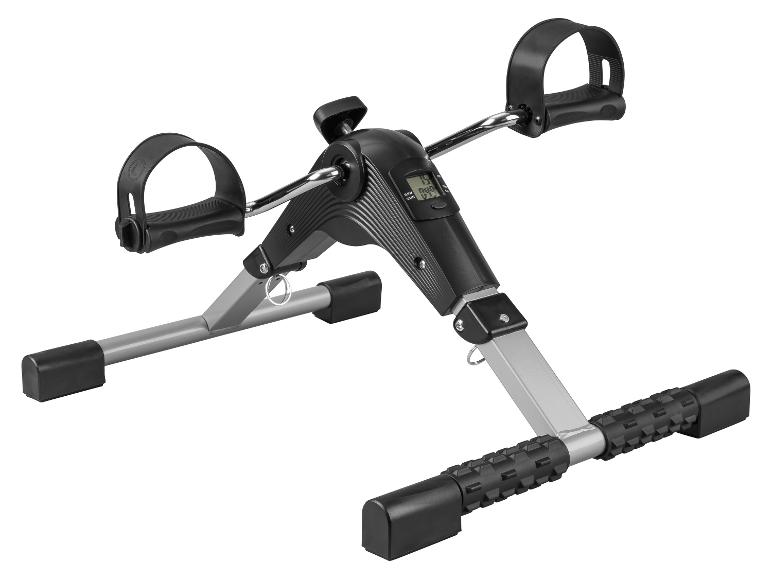 Schwarz-graues Mini-Heimtrainer mit Digitalanzeige