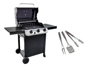 Char Broil Gasgrill-Set "Convective 310 B" mit Deckelthermometer & Comfort Grip Grillbesteck, 3-teilig