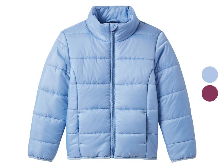 Kinder Daunenjacke in Hellblau.
