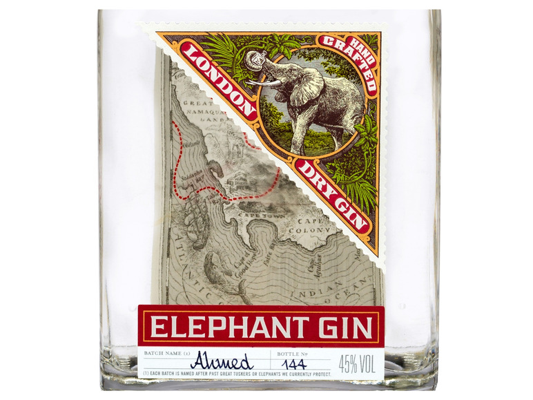 Gehe zu Vollbildansicht: ELEPHANT GIN London Dry Gin mit Geschenkbox + Glas 45% Vol - Bild 5