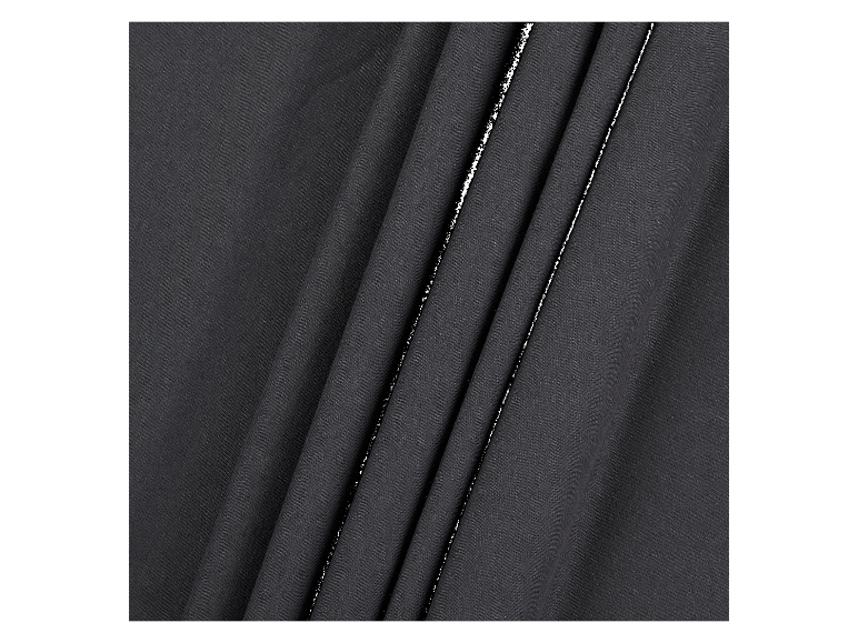 Dunkelgrauer Stoff mit feiner Textur.